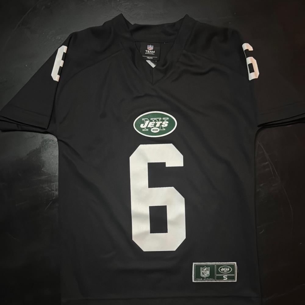 NFL Black and White Jets Jersey #6 SANCHEZ